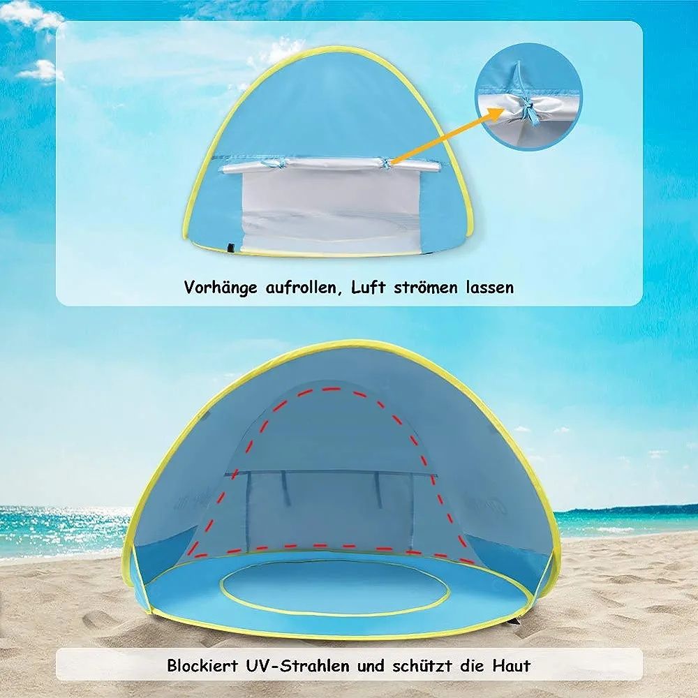 Namiot plażowy dla dzieci z basenem Glymnis