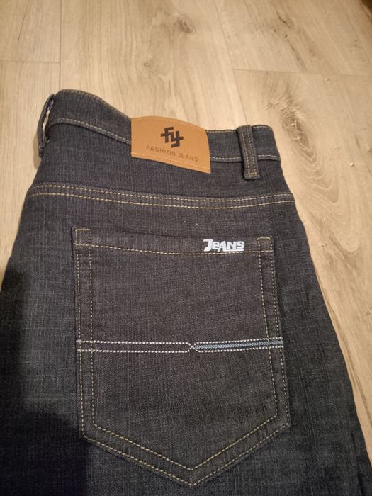 Jeansy męskie ,ocieplane,czarne ,Nowe. nieużywane.