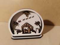 Presépio de Natal 6x5,5 cms em mdf 3 camadas
