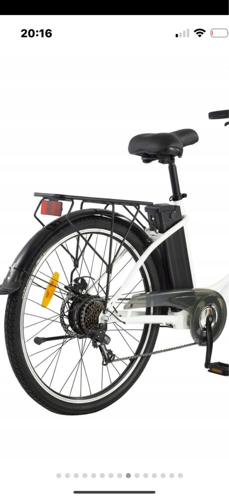 Rower elektryczny DYU C6 duże koła 12,5Ah bateria