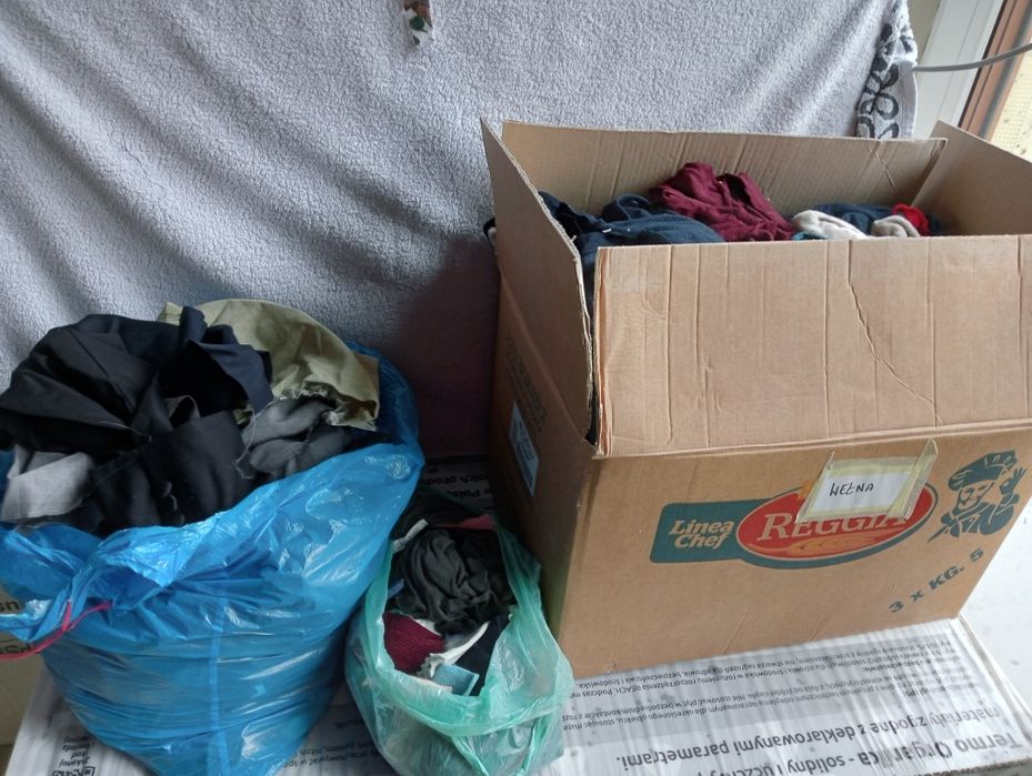 Wełna - ścinki większe i mniejsze