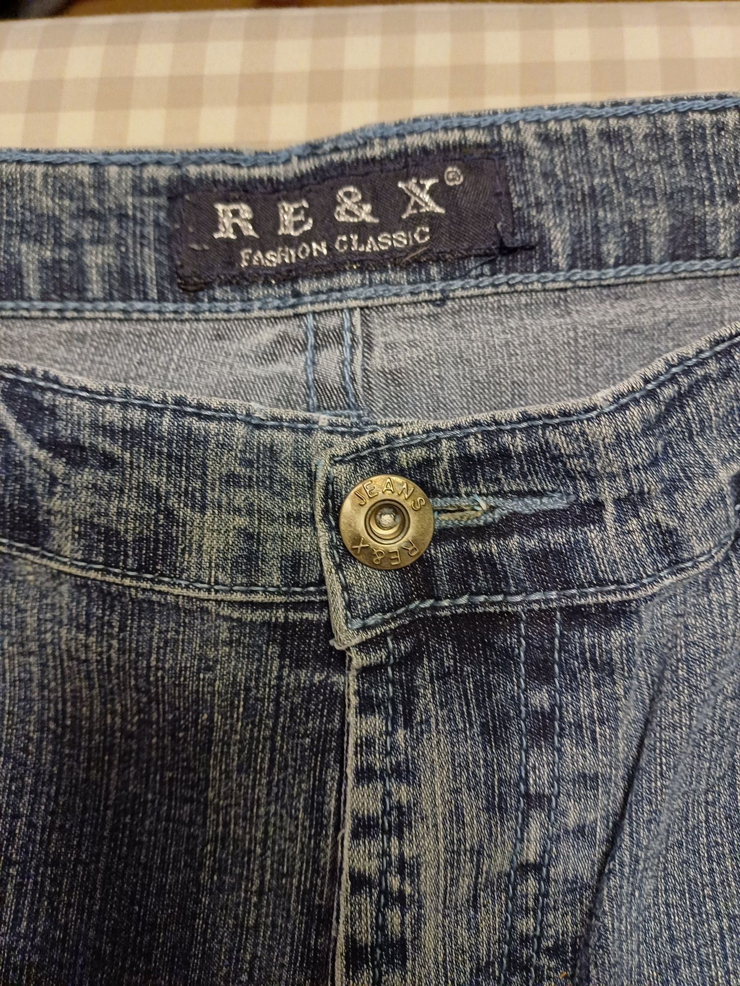 Spodnie męskie jeans dżinsowe Re&X L klasyczne