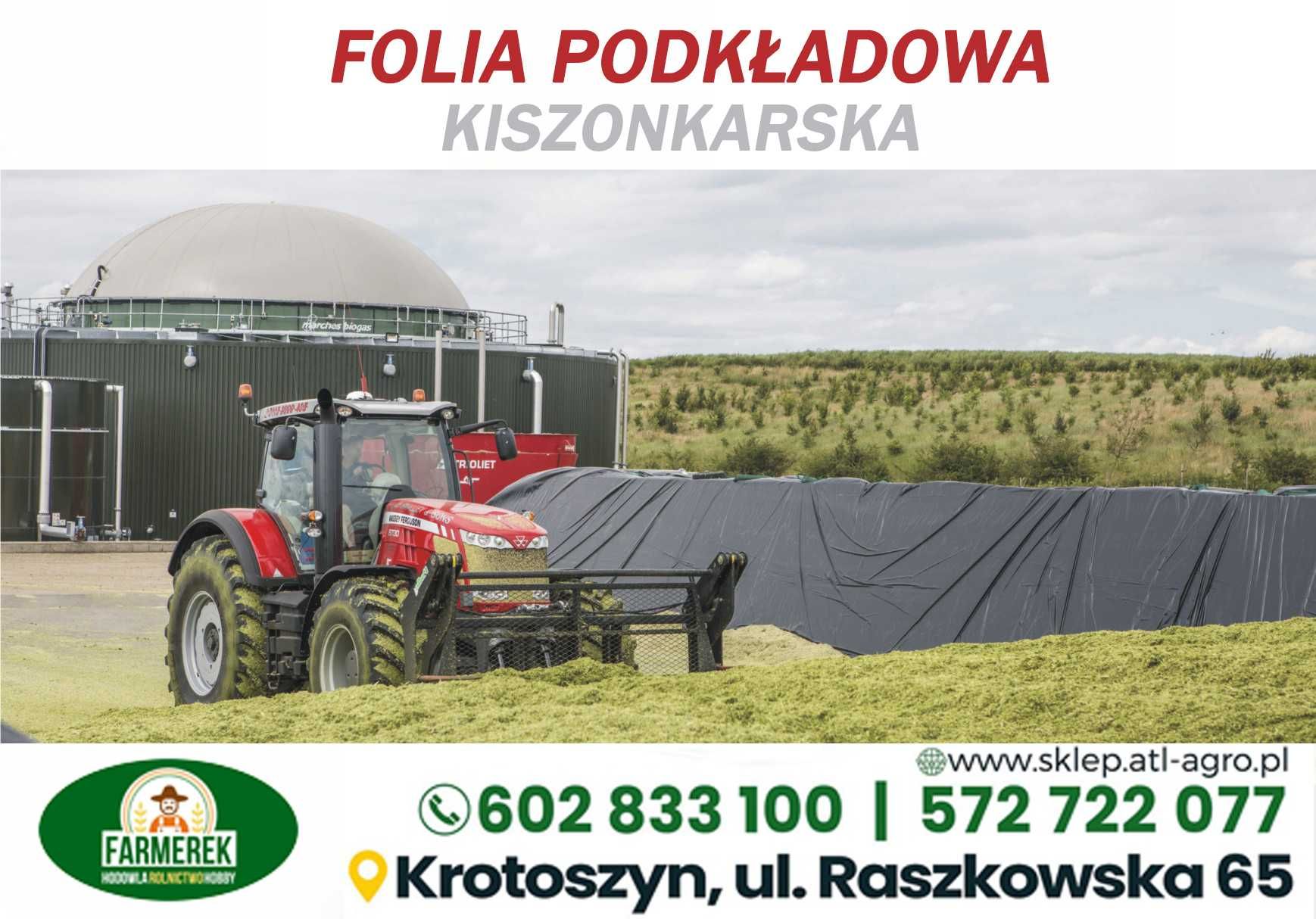 Folia podkładowa kiszonkarska, pryzma, kopce