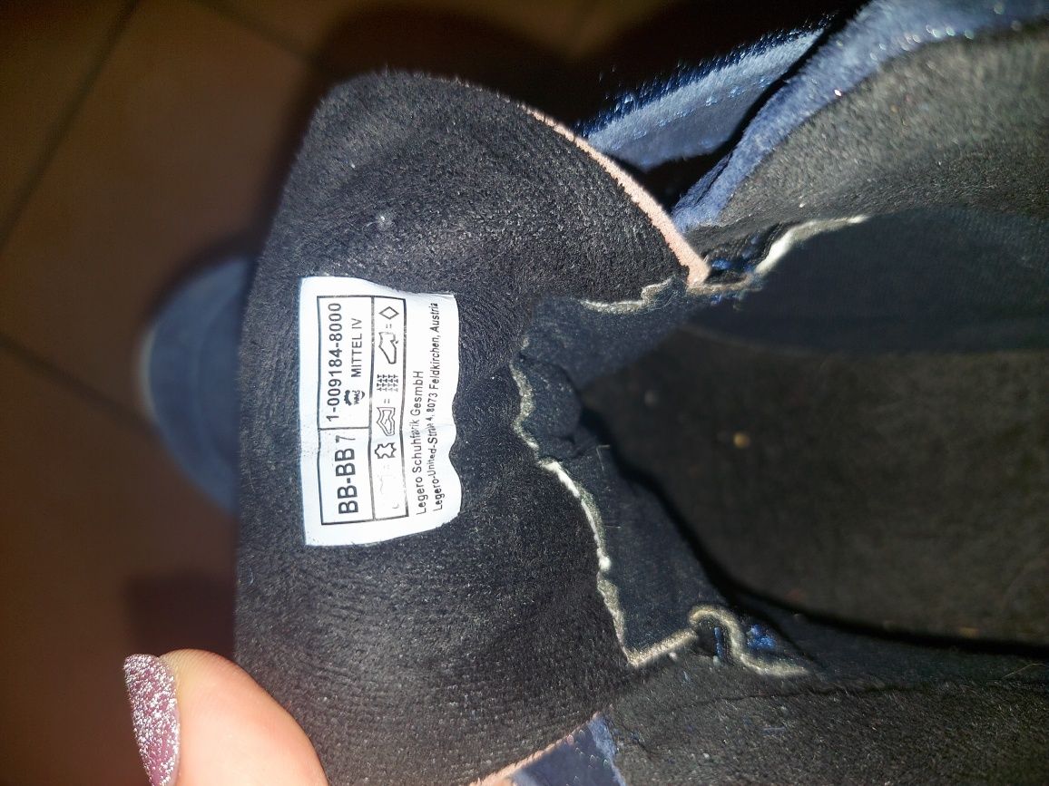 Buty ocieplane snakersy skóra Legero
