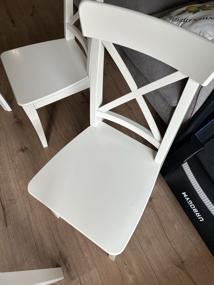 Zestaw Ikea - Stół Ekedalen 120/180x80 + 4 krzesła Ingolf