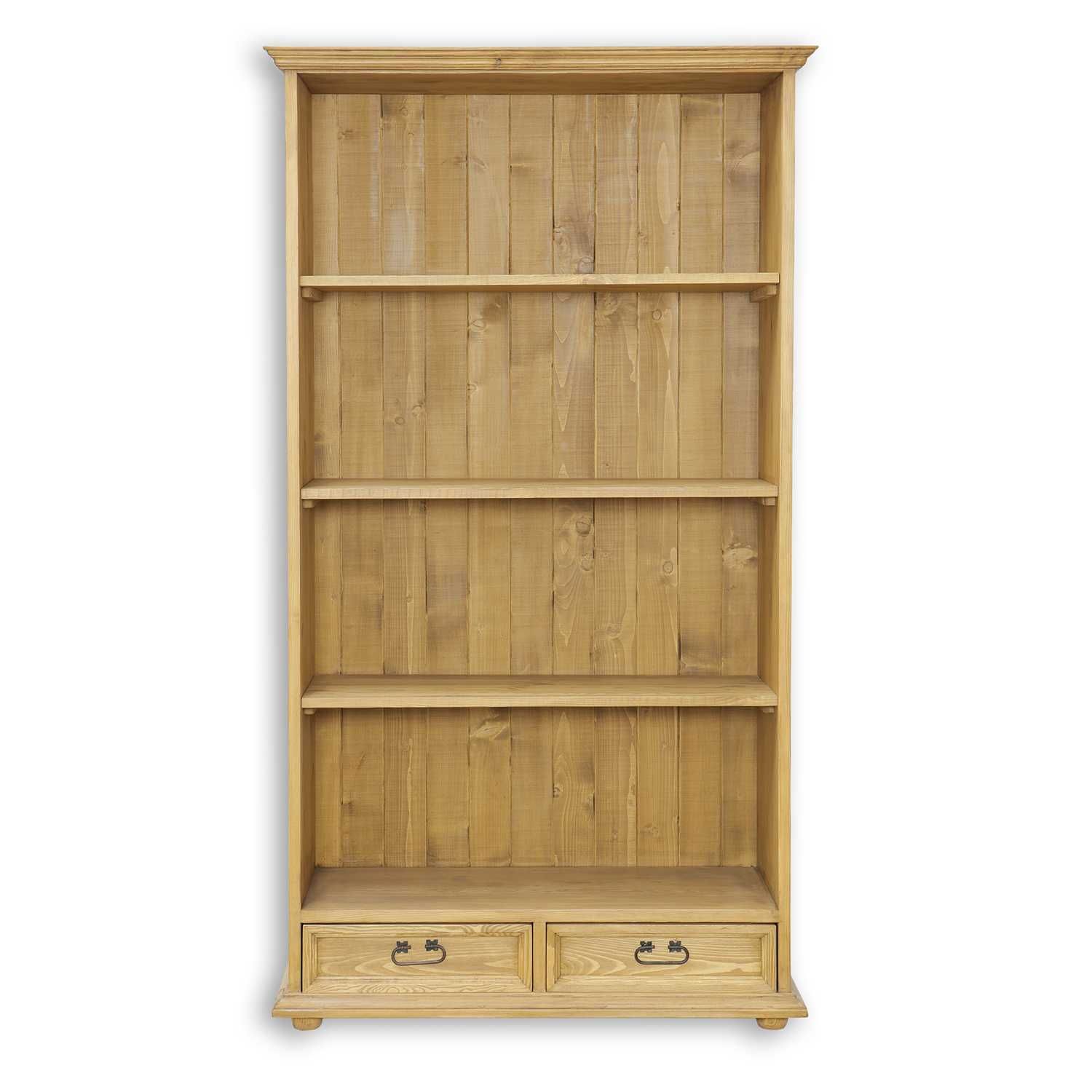 biblioteczka na książki w stylu rustykalnym postarzana MEBLO-WOSK