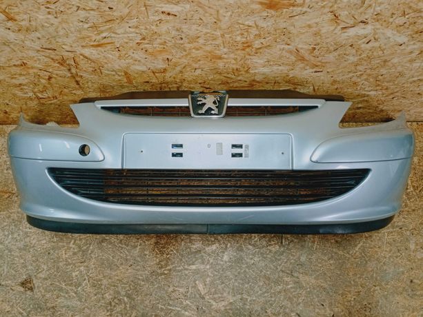 Peugeot 307 zderzak przód przedni kompletny srebrny oryginał