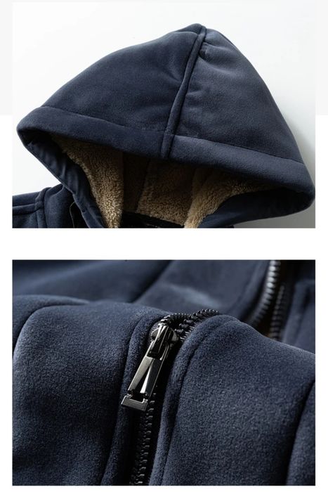 Зимний бархатный теплый мужской спортивный костюм Большой размер Батал