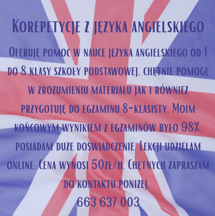 Korepetycje z języka angielskiego