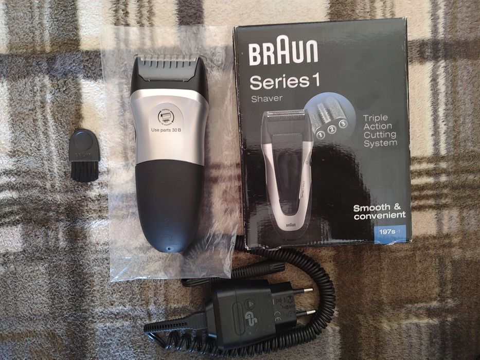 Бритва аккумуляторная Braun Series 1 197s, зарядка для бритвы
