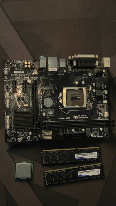 Материнська плата комплект Gigabyte ga-h81m-DS2, i5 4460, 16gb ddr3