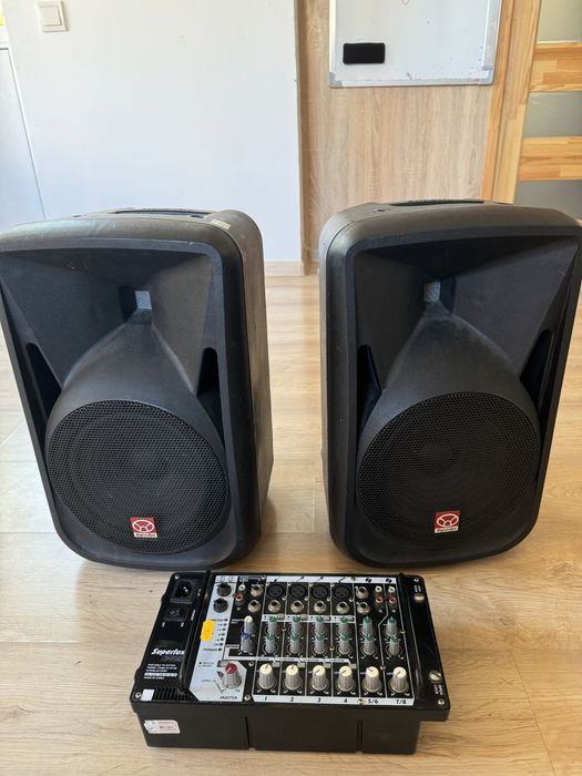 Акустичні колонки Superlux SP108 + мікшер