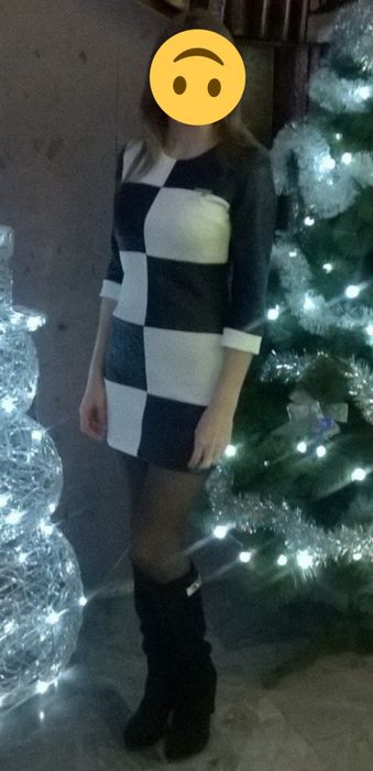 Сукня, коротка, чорно-біла. 42р (S)