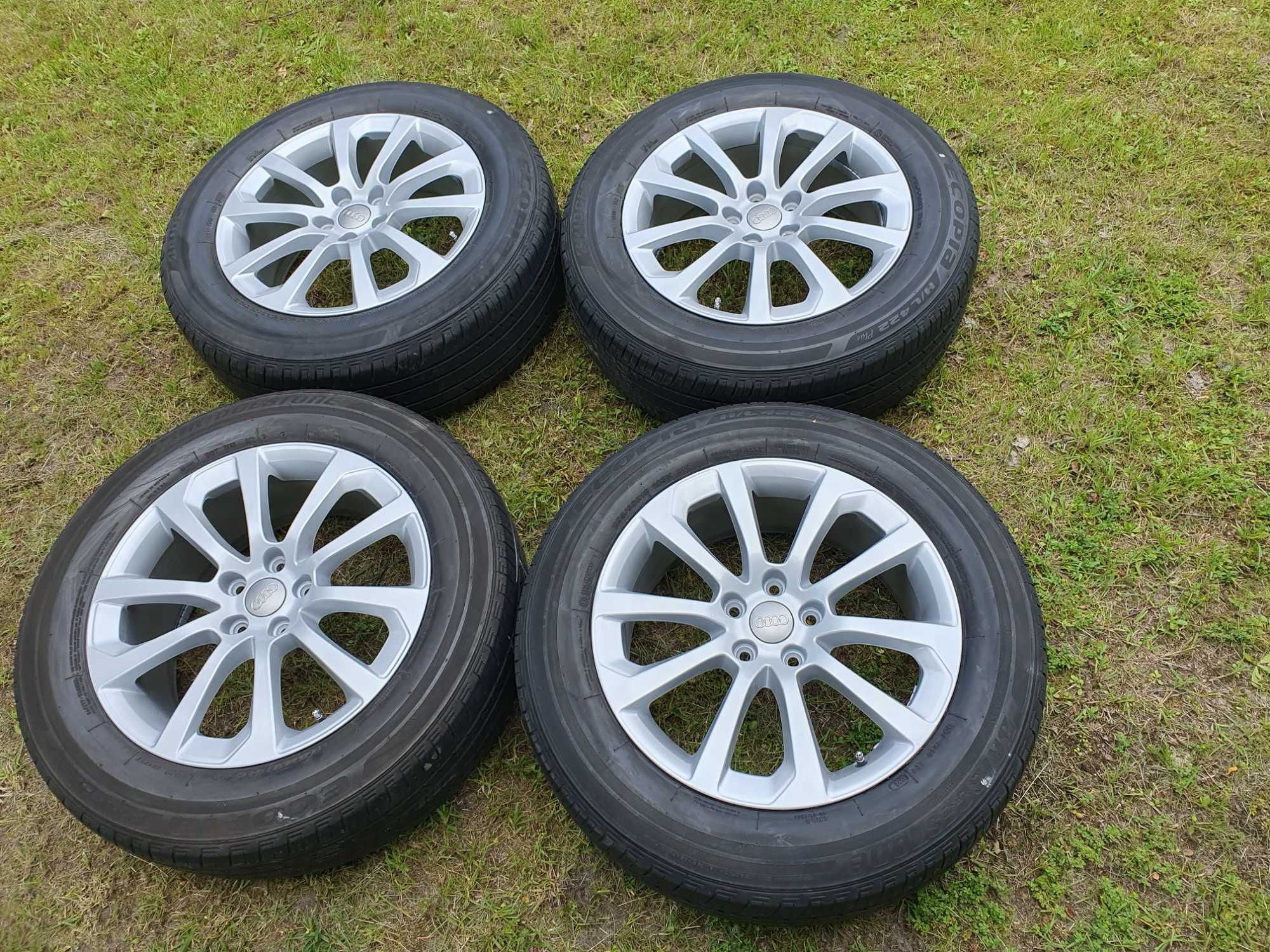 Koła 18" oryginalne Audi ET54 5x112 + Bridgestone 235/60r18 0522