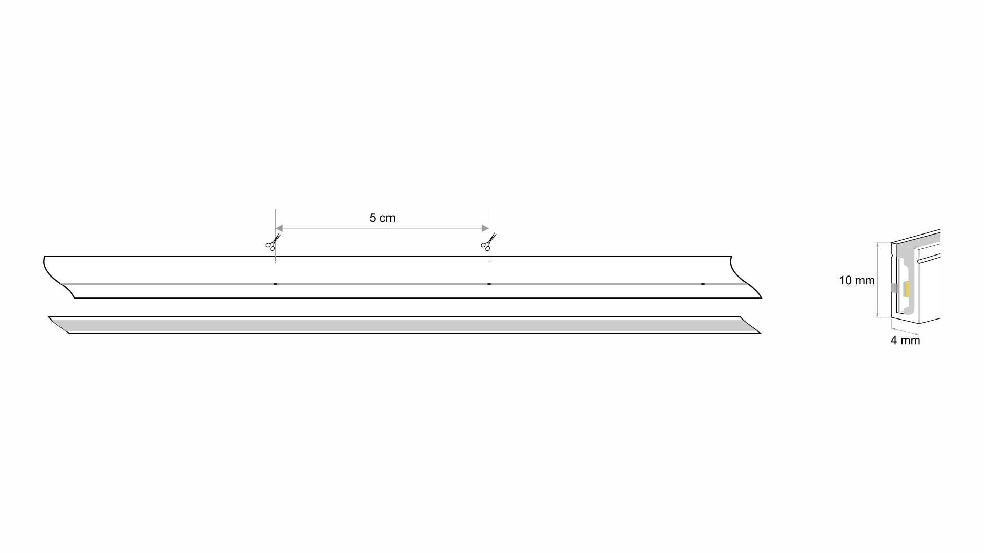Neon LED Flex 3Y 4x10 140 LED/m 12W/m 24V WW - całość 40 metrów(2x20m)