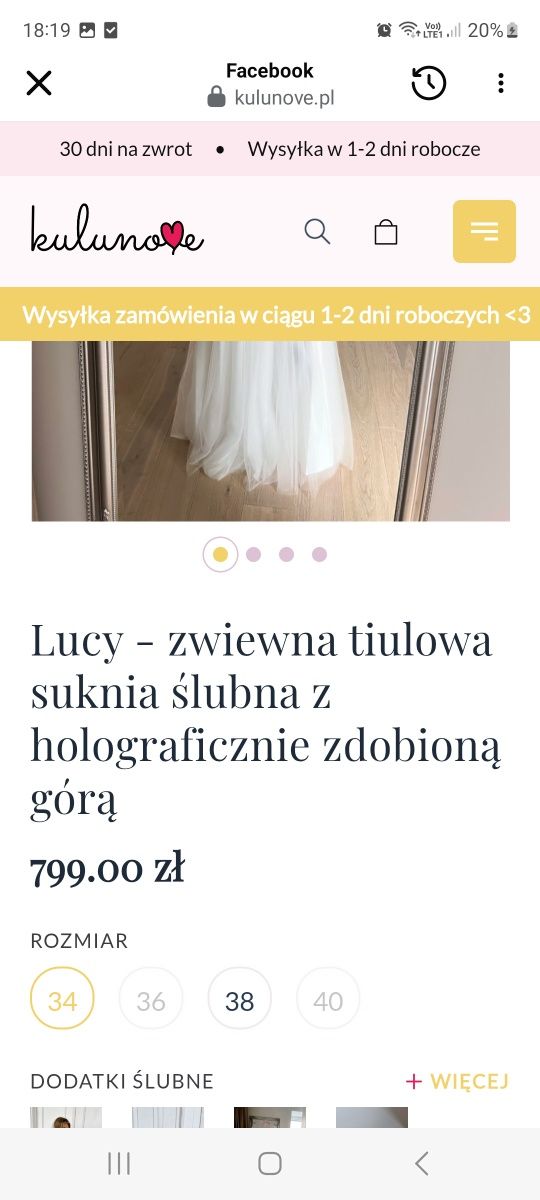 Nowa suknia slubna