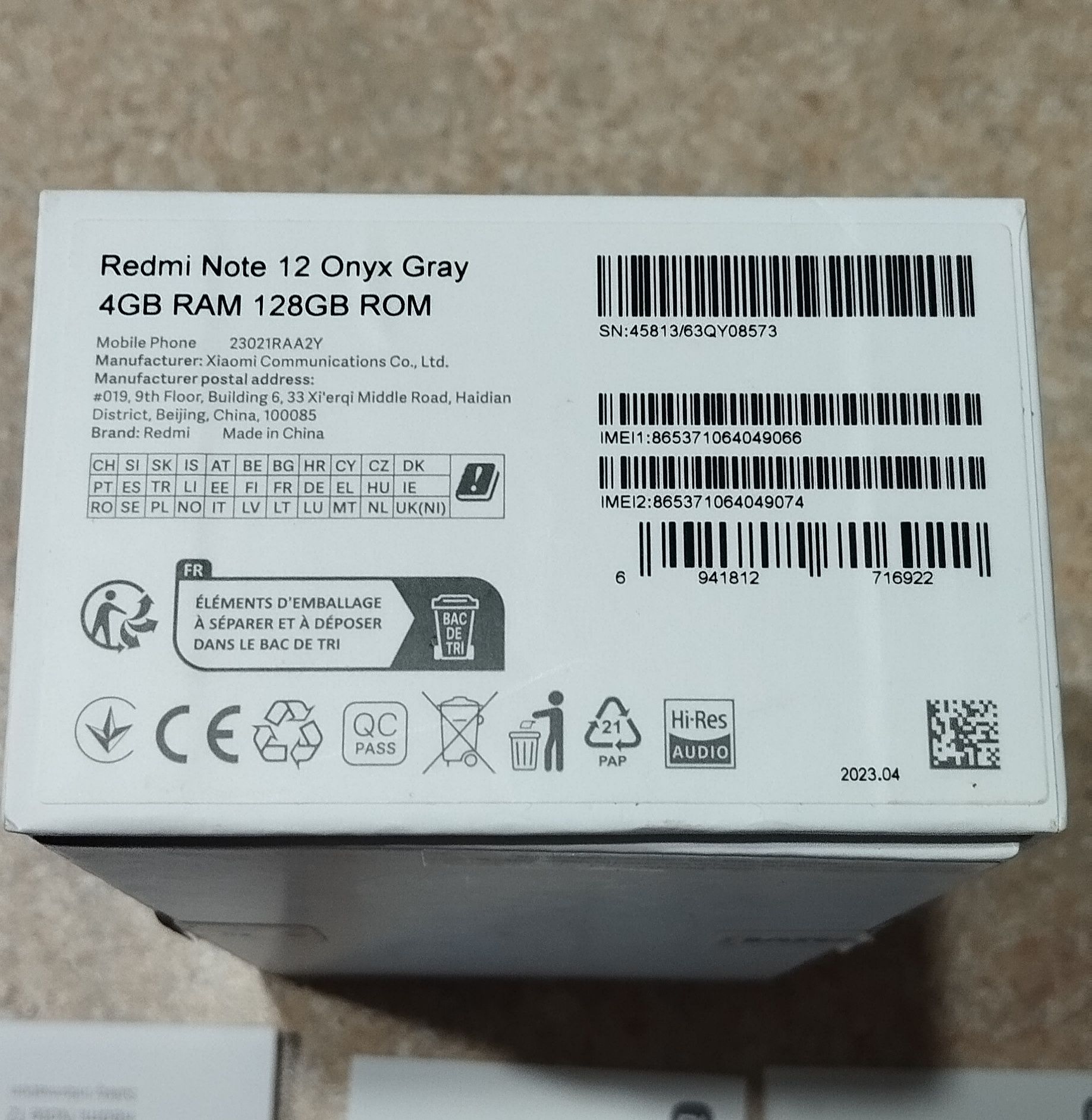 Smartfon redmi note 12 128 bateria 5000 aparat 50 mpix