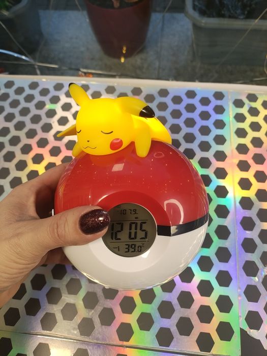 Lampka nocna zegar Pokemon