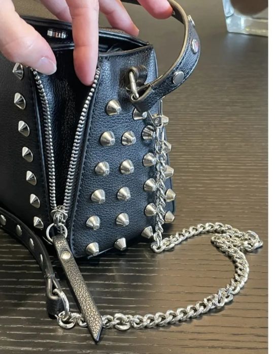 Крос боді Zara, клатч Зара, сумка з шипами