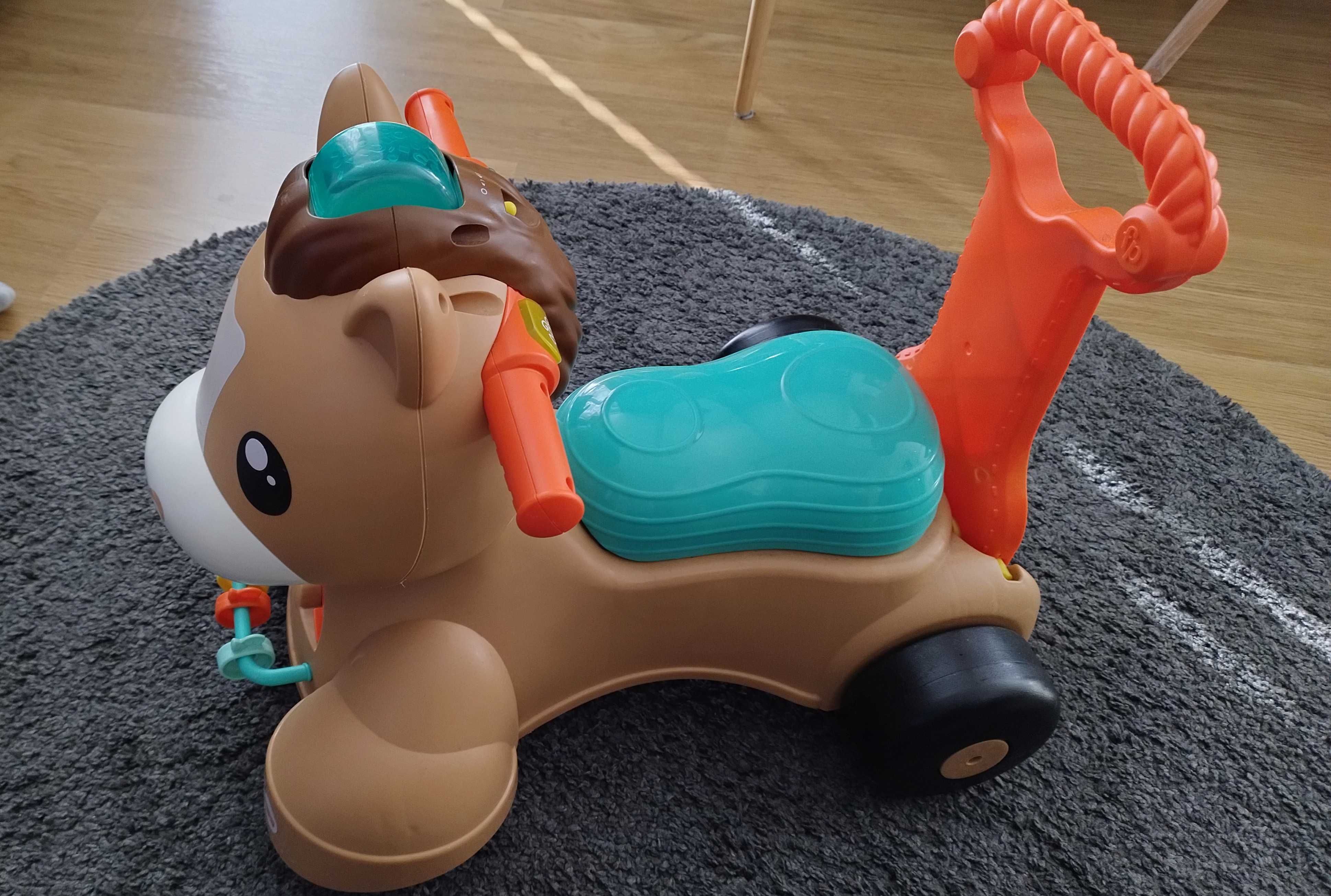 Fisher Price jeździk, pchacz konik