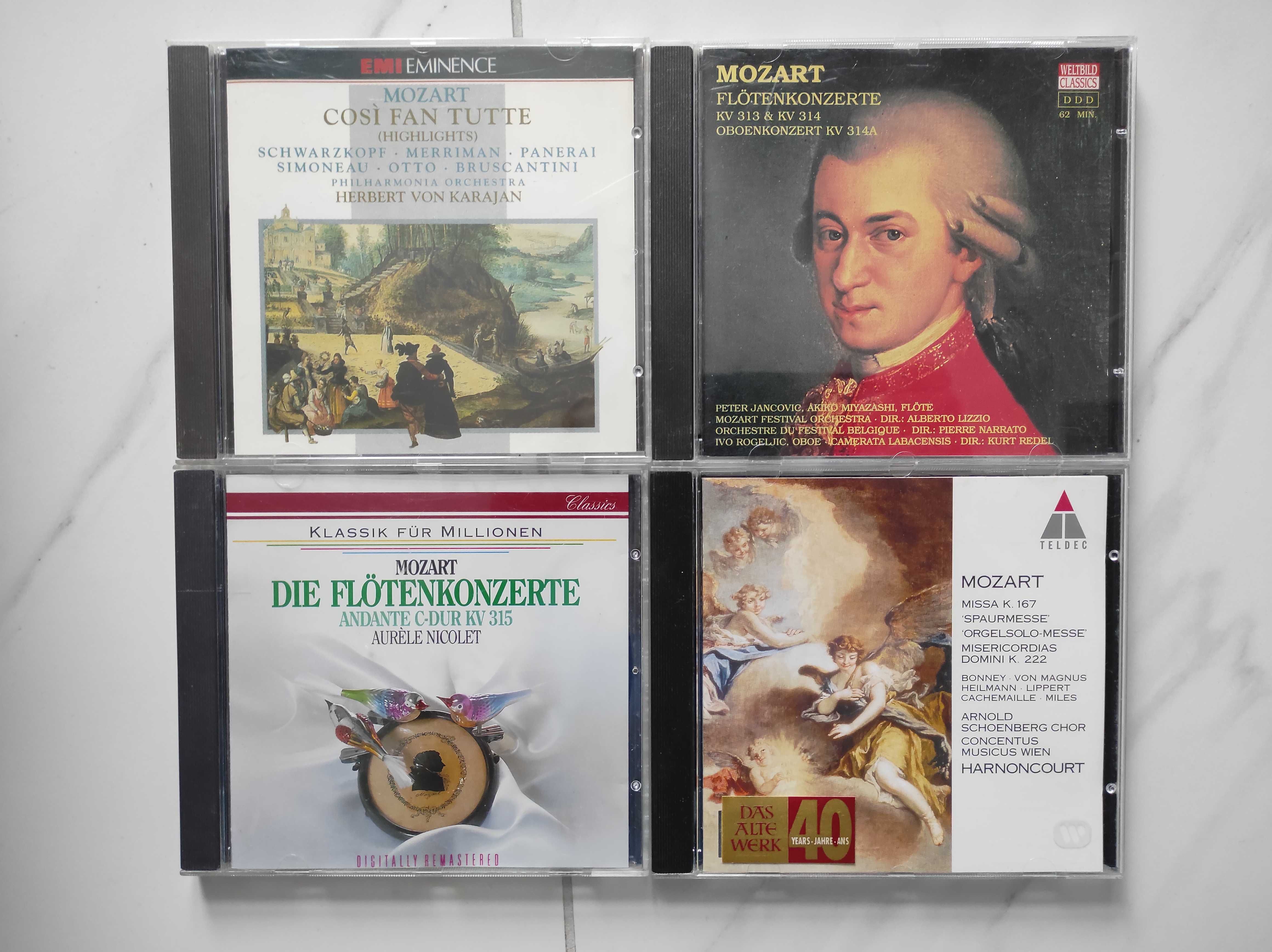 Płyty CD z nagraniami Mozarta