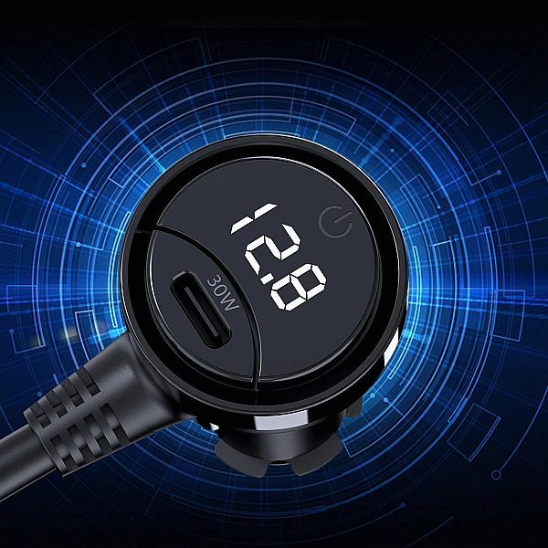 Ładowarka Choetech Tc0021 samochodowa 2x Usb-c Pd 1x Usb-a Qc 3x gniaz