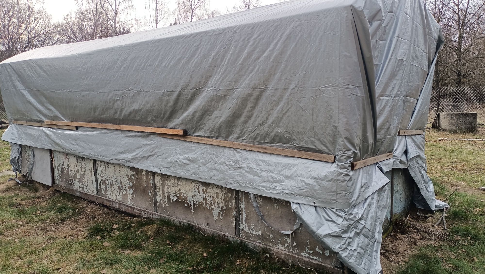 Barakowóz schowek na działkę 6 x 2,5m (do remontu)