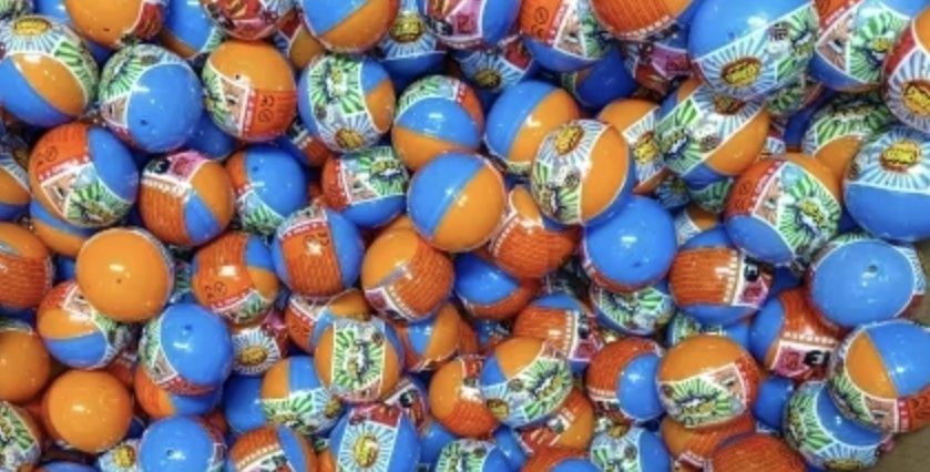 Bolas para crianças- máquina de venda