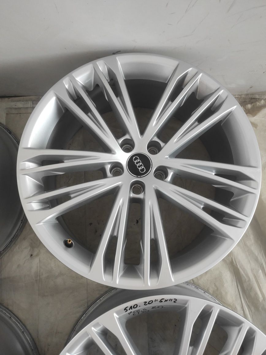 510 Felgi aluminiowe ORYGINAŁ AUDI R 20 5x112 otwór 66,6 Bardzo Ładne