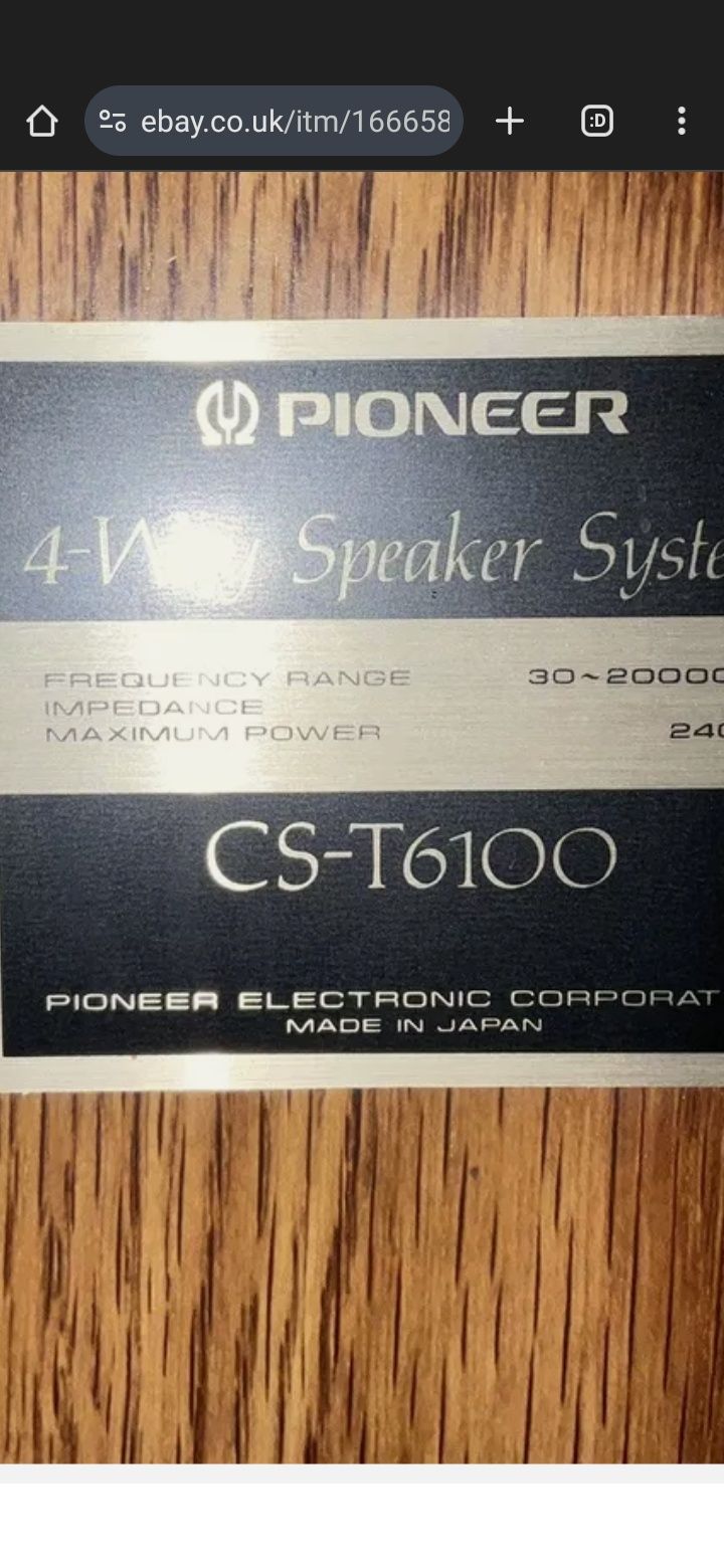 Kolumny Pionieer  240 watt