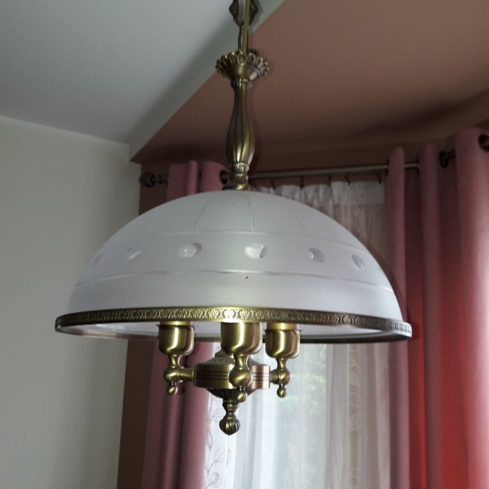Lampa   wisząca mosiezna