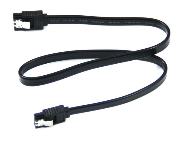 Кабель SATA 3.0 39 см. черный для HDD винчестера данные DATA cable