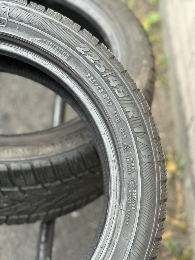 Топова шина‼️Semperit Speed-grip2 91H  225/45 r17 7.6мм 2023рік