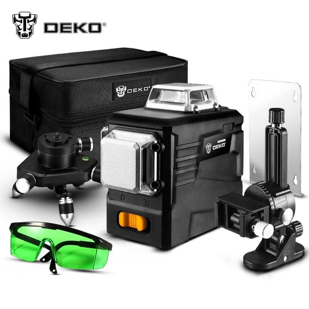 Poziomica laserowa DEKO DKLL12PB2 + detektor