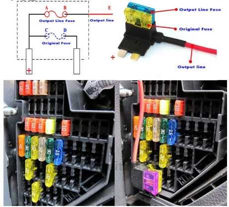 Add a fuse tap - Fusível - PiggyBack -adaptador adicionar circuito 12V