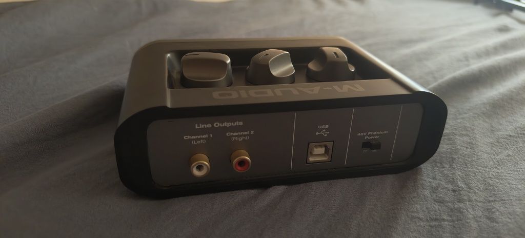 Interfejs USB M-audi fast track 48V Phanotm Power