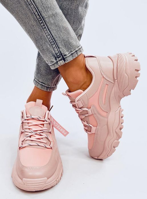 Sneakersy Na Koturnie Bains Pink