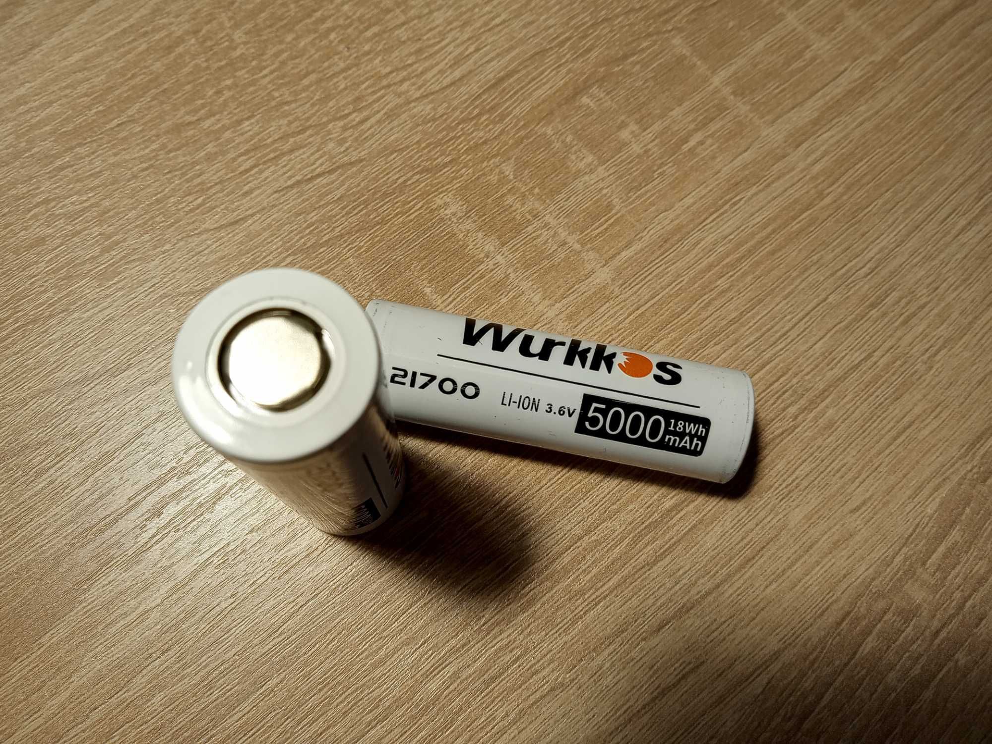 Ліхтарик 12 год роботи (Оригінал аккамулятор  WURKKOS 5000mAh)+зарядка