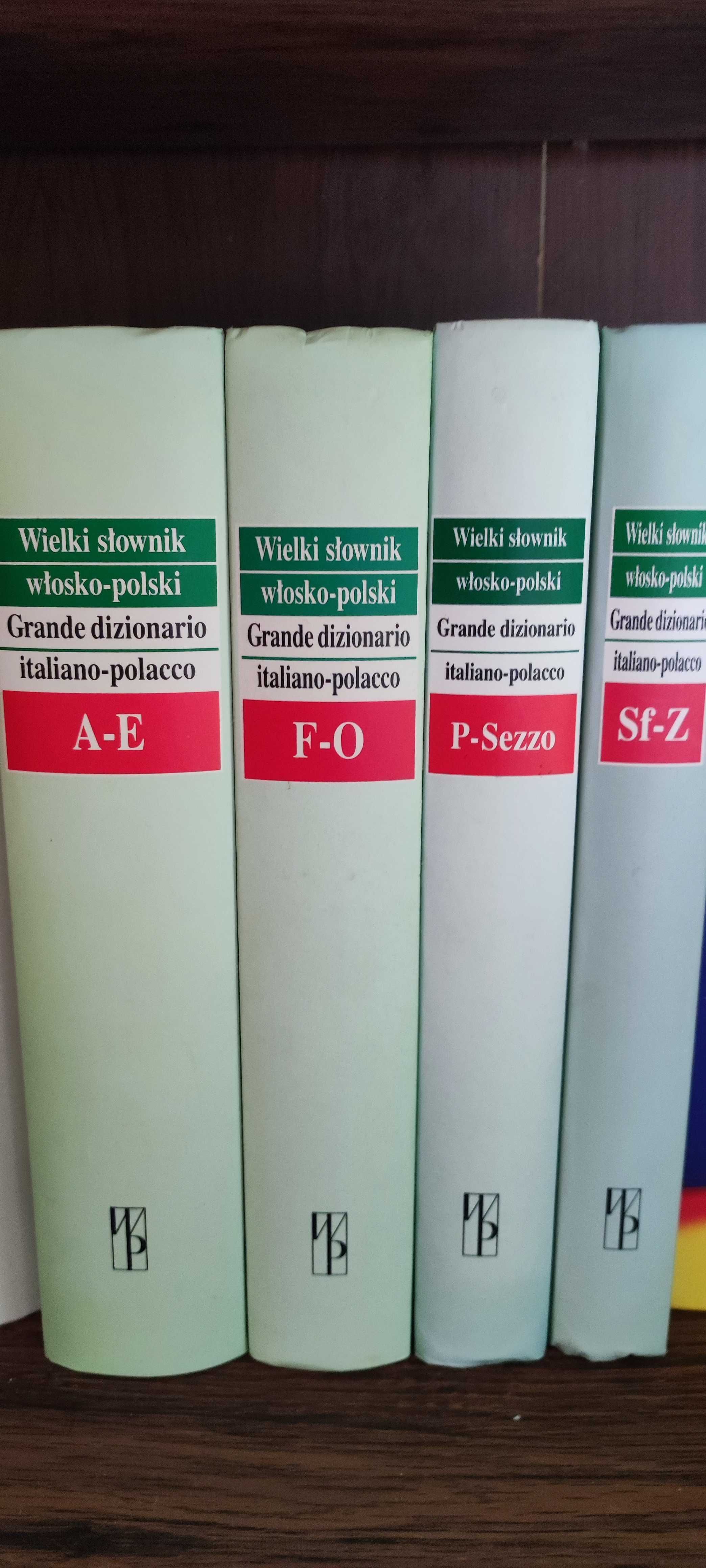 Wielki Słownik italiano-polacco cztery tomy