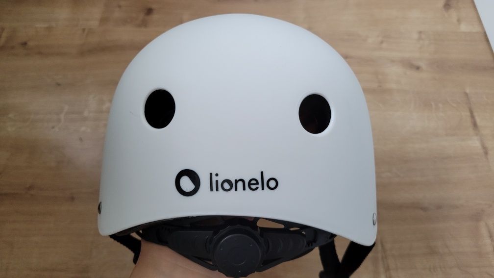 Kask rowerowy dla dzieci Lionelo Helmet, S, 50-56 cm, biały