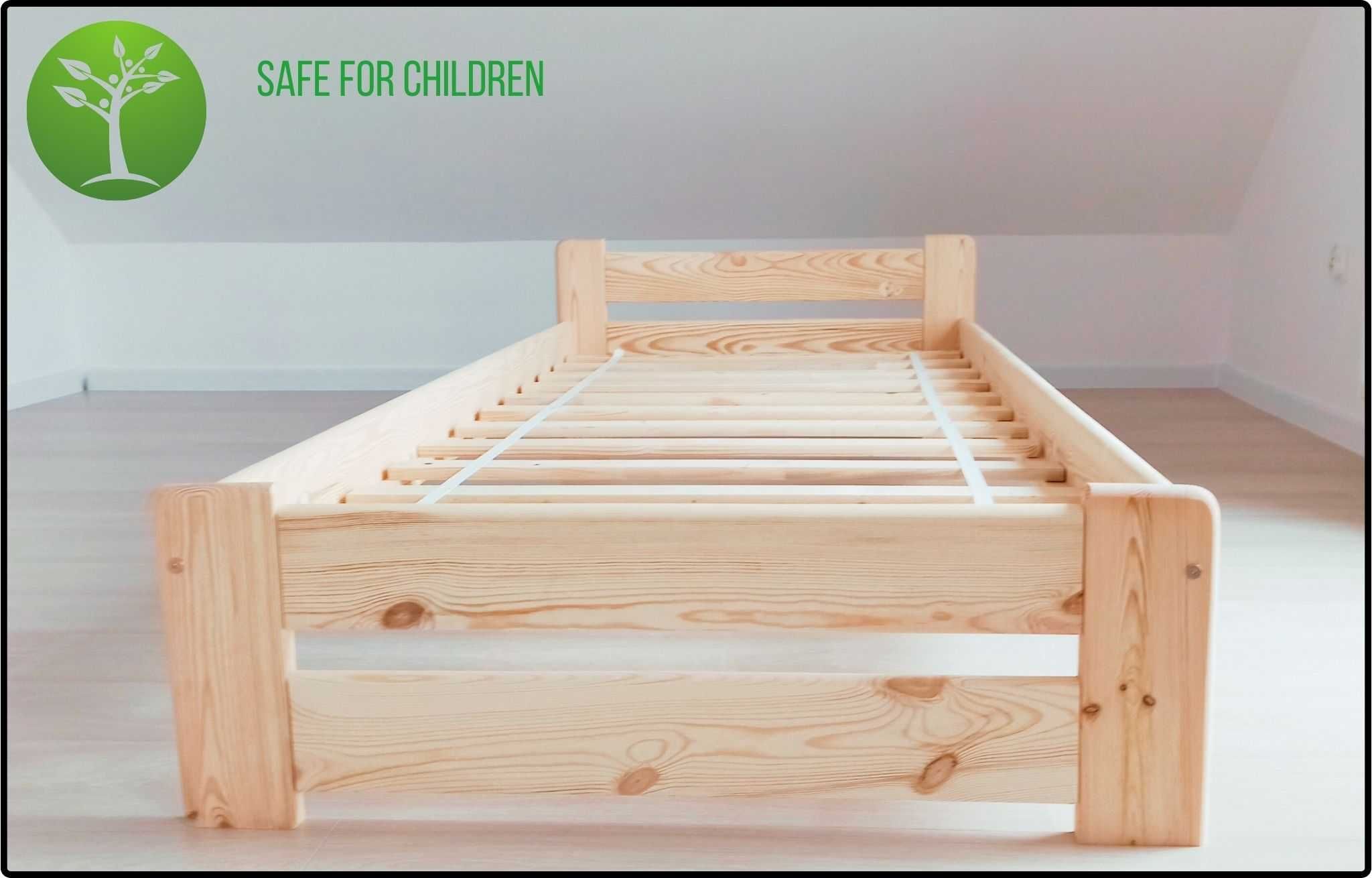 Łóżko sosnowe drewniane PRODUCENT 90x200, KURIER DPD 0zł pobranie