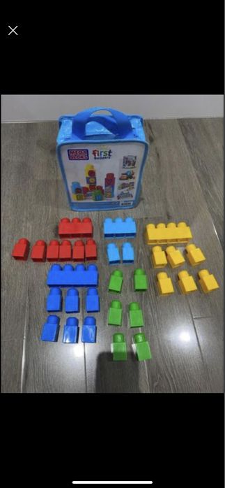 Конструктор Кубики Лего Дупло Mega Bloks FirstBuilders Ранній розвиток