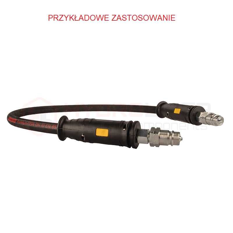 Uchwyt rączka przewodu węża hydraulicznego czerwona cyfra 1