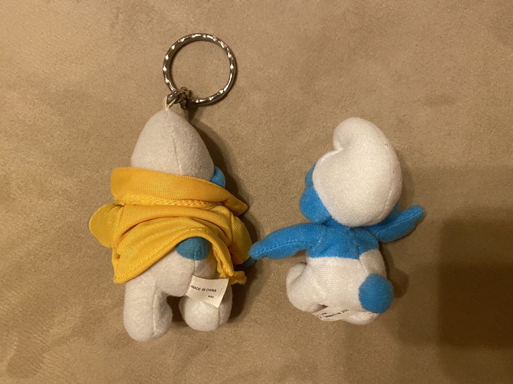 Boneco e porta chaves Smurfs McDonalds ano 2000