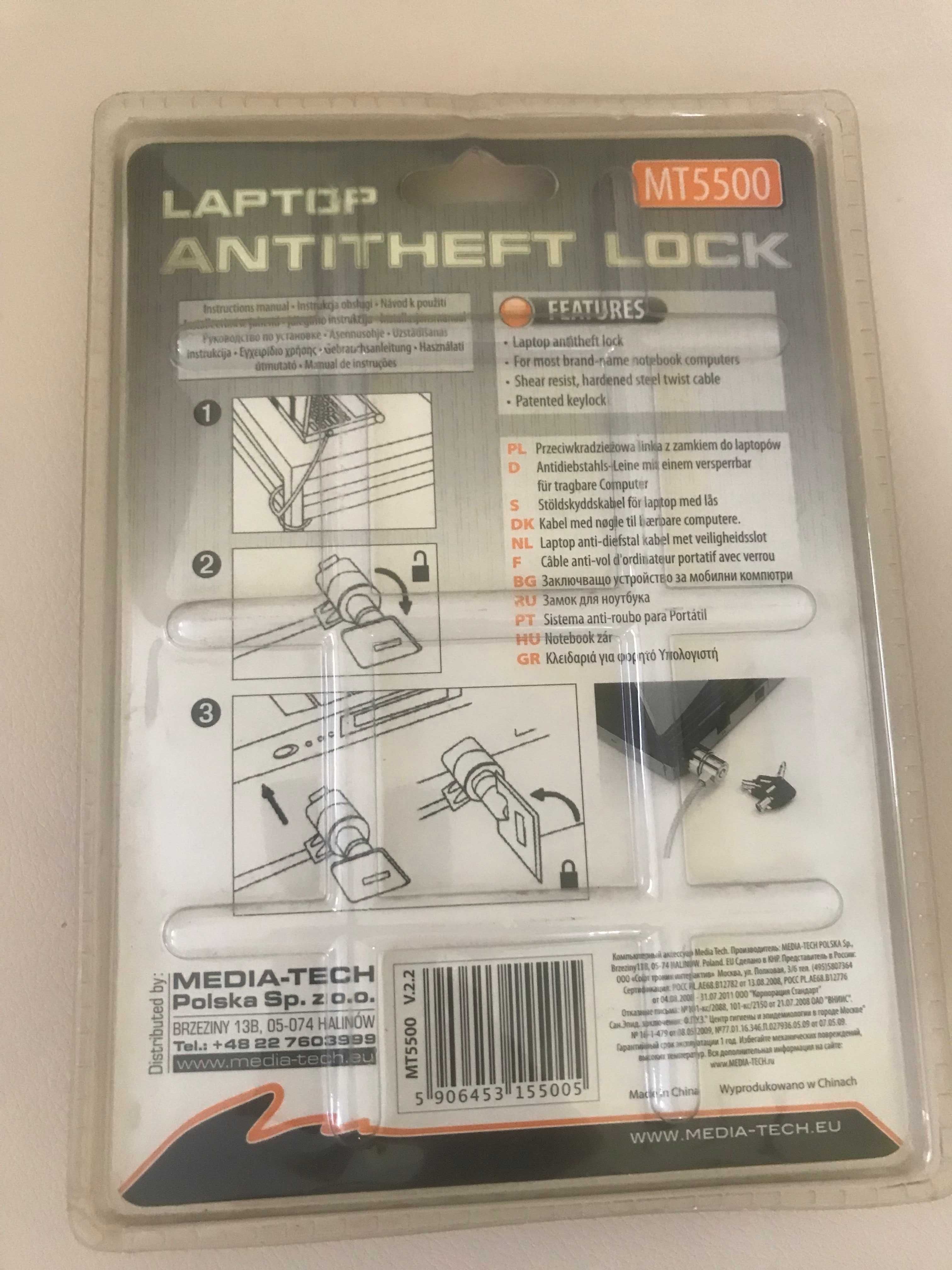 Laptop ANTITHEFT Lock firmy media-tech