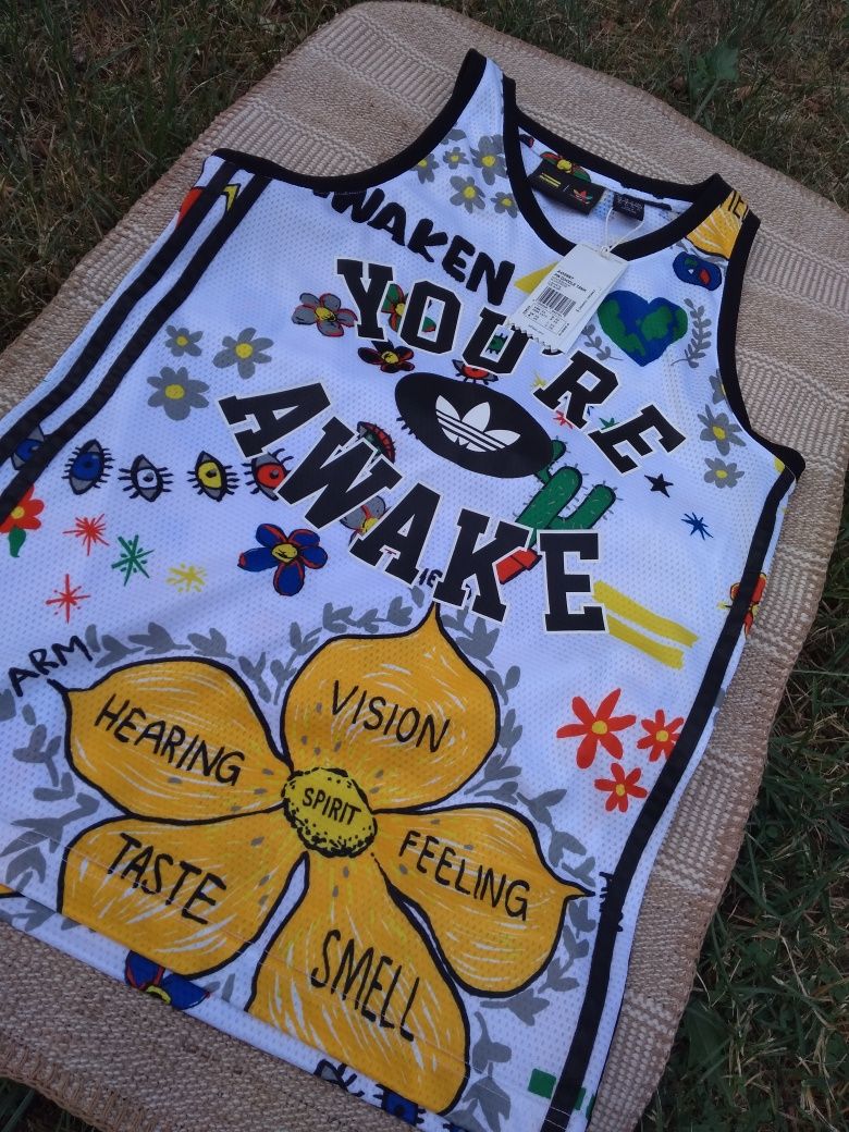 Adidas koszulka Pharrell Williams Doodle top Xs