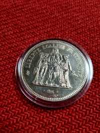 Moneta srebrna 59 franków 1979 ma blask