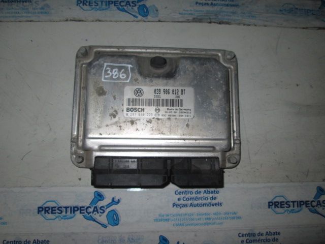 Centralina 038906012BT 0281010229 SEAT TOLEDO 2002 1,9 TDI BOSCH SEAT LEON  1M 2003 1.9TDI 110CV 5P PRETO