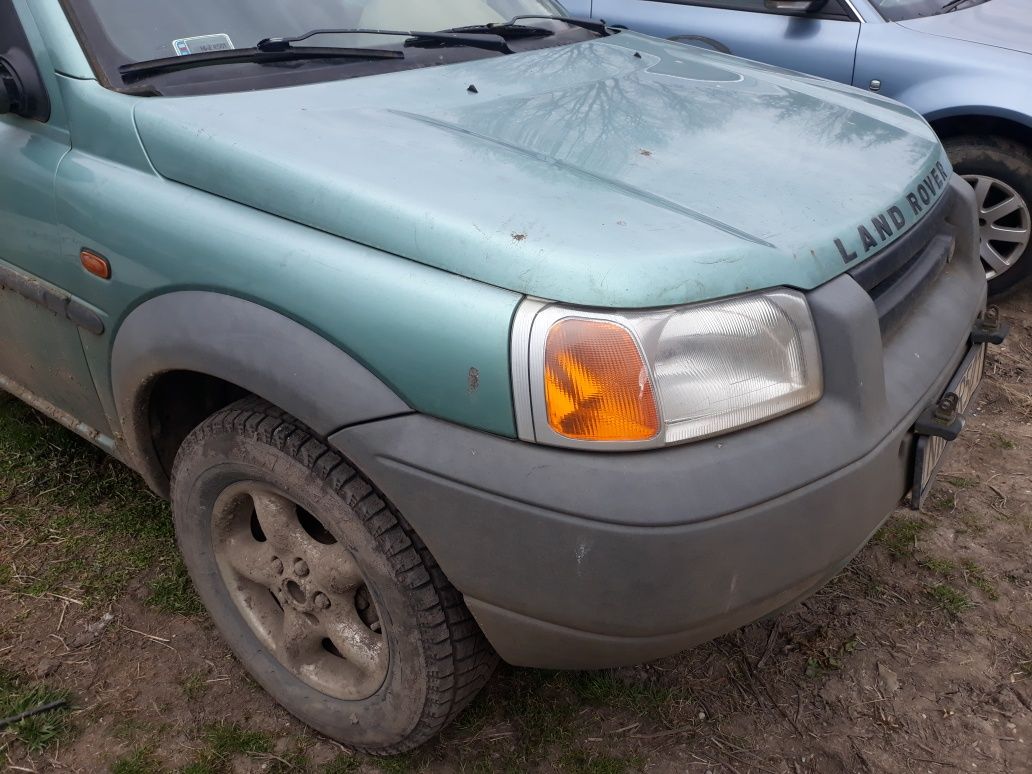 Kompletny przód land  rover freelander maska zderzak błotnik pas lampa