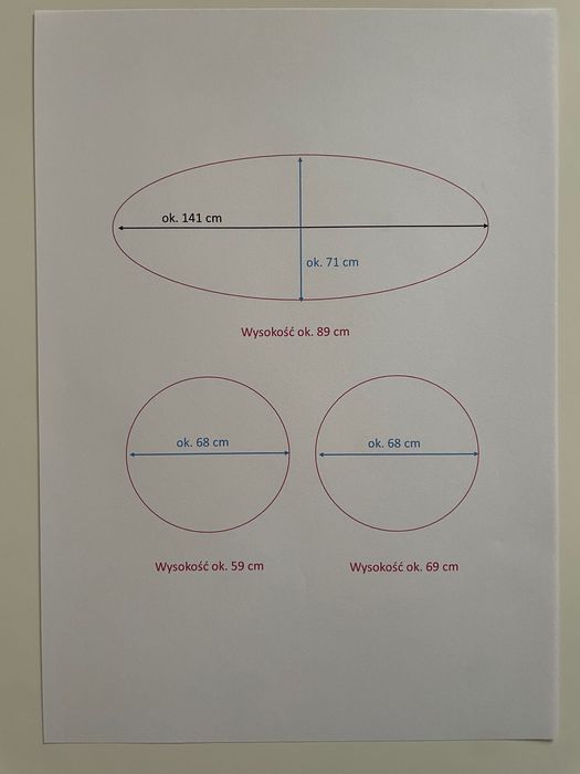 Zestaw 3 kubików/konsoli/ postumentów pod ekspozycję. ODBIÓR WŁASNY.